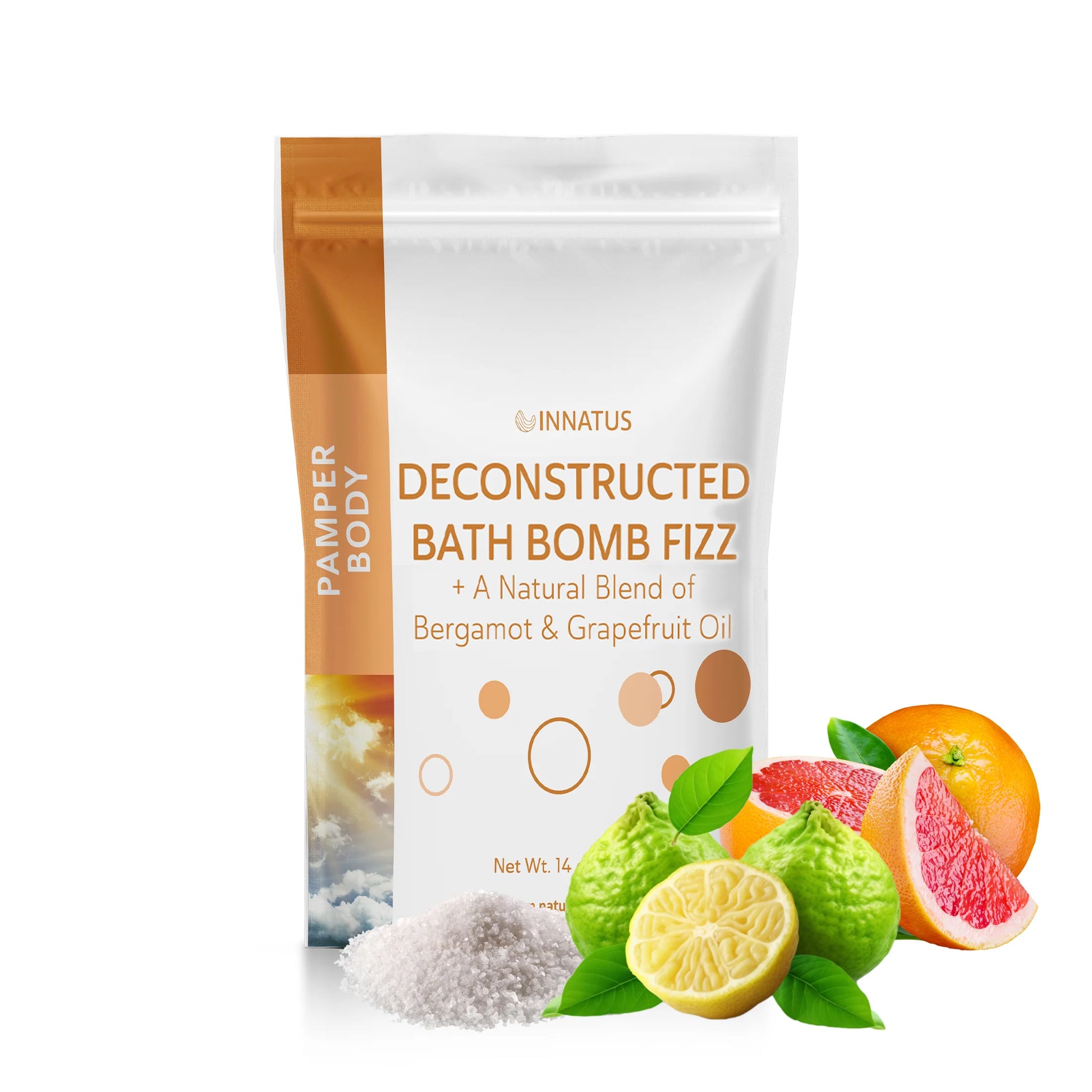 Sea Salt Fizzy Deconstructed Pamperd Body Bath Bomb